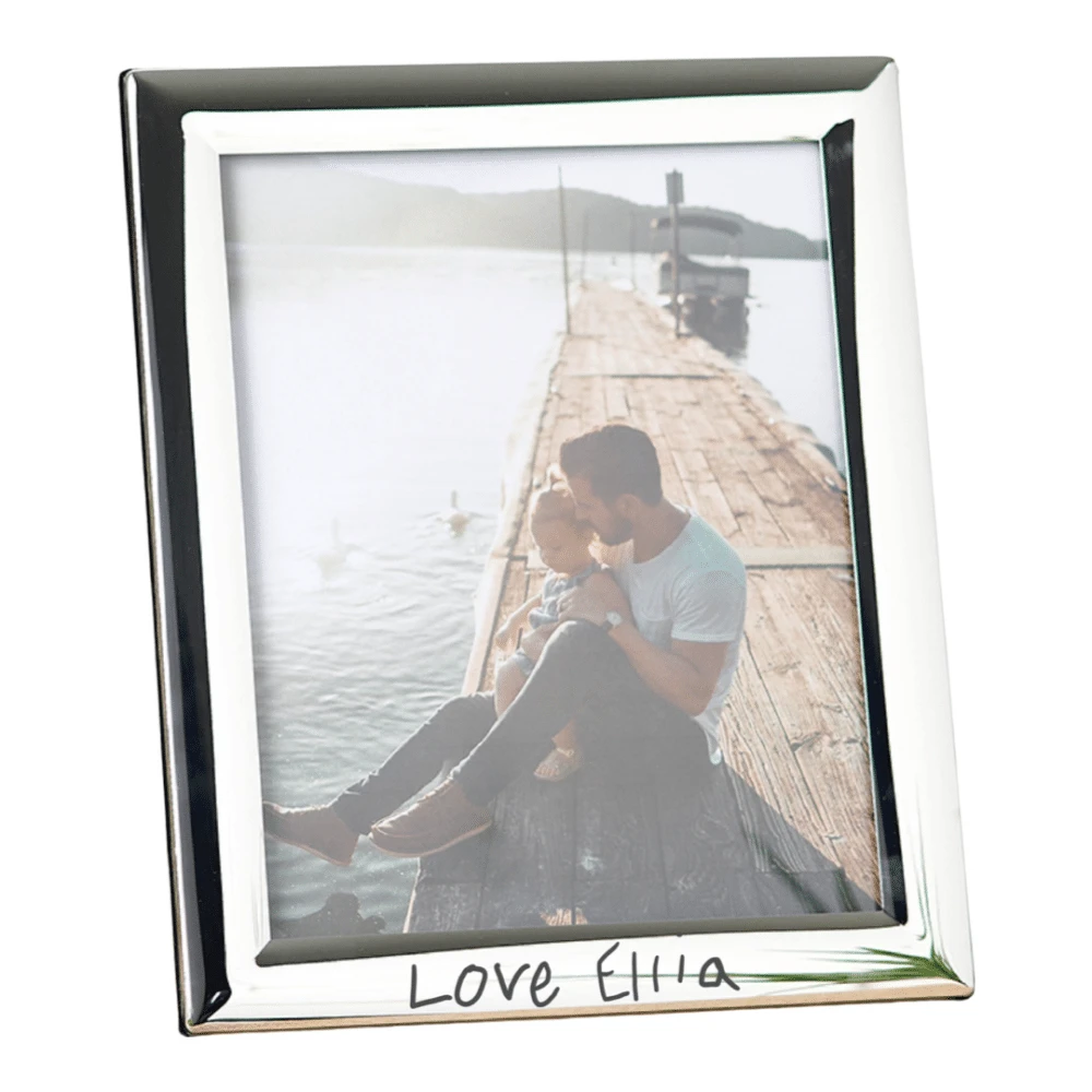 Silver Handwriting Photo Frame 6 Silver Handwriting Photo Frame - Image 4