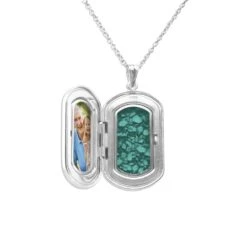 Large Rounded Rectangle Shaped Sterling Silver Memorial Ashes Locket -Inscripture Aqua Large Rectangle Ashes Locket Ashes Jewellery 1000x1000 1