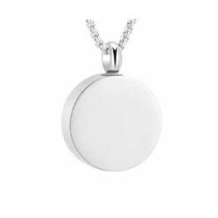 Silver Handwriting Ashes Necklace