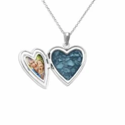 Paw Print Heart Shaped Sterling Silver Memorial Ashes Locket -Inscripture Blue Ashes Locket Ashes Jewellery 2 1000x1000 1