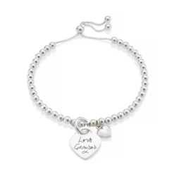 Sterling Silver Duo Handwriting Bracelet