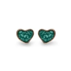 Memorial Ashes Earrings -Inscripture EV E 201 Aqua Rose Gold Ashes Earrings Ashes Jewellery 1000x1000 1