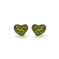 Memorial Ashes Earrings -Inscripture EV E 201 Green Ashes Earrings Ashes Jewellery 1000x1000 1