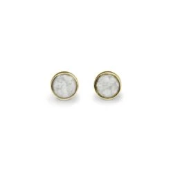 Classic Round Memorial Ashes Earrings -Inscripture EV E 202 White Gold Ashes Earrings Ashes Jewellery 1000x1000 1