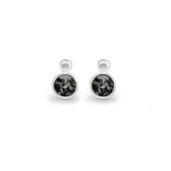 Delicate Drop Memorial Ashes Earrings -Inscripture EV E 204 Black Ashes Earrings Ashes Jewellery 1000x1000 1