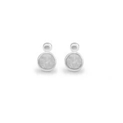 Delicate Drop Memorial Ashes Earrings -Inscripture EV E 204 White Ashes Earrings Ashes Jewellery 1000x1000 1