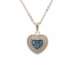 Cherish Memorial Ashes Pendant -Inscripture EV P 101 Blue Rose Gold Ashes Necklace Ashes Jewellery 1000x1000 1