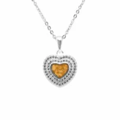 Cherish Memorial Ashes Pendant -Inscripture EV P 101 Orange Ashes Necklace Ashes Jewellery 1000x1000 1