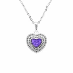 Cherish Memorial Ashes Pendant -Inscripture EV P 101 Purple Ashes Necklace Ashes Jewellery 1000x1000 1