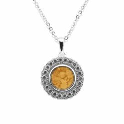 Petals Memorial Ashes Pendant -Inscripture EV P 102 Orange Ashes Necklace Ashes Jewellery 1000x1000 1