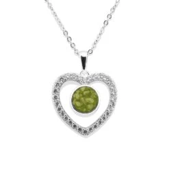 Forever Memorial Ashes Necklace 24 Forever Memorial Ashes Necklace -Inscripture EV P 103 Green Ashes Necklace Ashes Jewellery 1000x1000 1