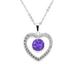 Forever Memorial Ashes Necklace 17 Forever Memorial Ashes Necklace -Inscripture EV P 103 Purple Ashes Necklace Ashes Jewellery 1000x1000 1