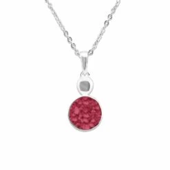 Delicate Drop Memorial Ashes Pendant -Inscripture EV P 106 Red Ashes Necklace Ashes Jewellery 1000x1000 1