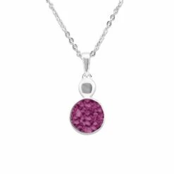 Delicate Drop Memorial Ashes Pendant -Inscripture EV P 106 Violet Ashes Necklace Ashes Jewellery 1000x1000 1