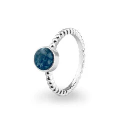 Round Bubble Band Memorial Ashes Ring -Inscripture EV R 308 Blue Bubble Ashes Ring Ashes Jewellery 1000x1000 1