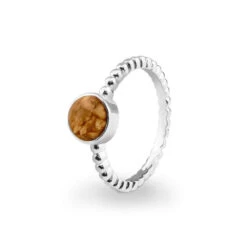 Round Bubble Band Memorial Ashes Ring -Inscripture EV R 308 Orange Bubble Ashes Ring Ashes Jewellery 1000x1000 1