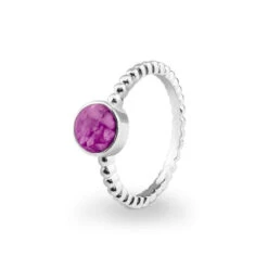Round Bubble Band Memorial Ashes Ring -Inscripture EV R 308 Pink Bubble Ashes Ring Ashes Jewellery 1000x1000 1