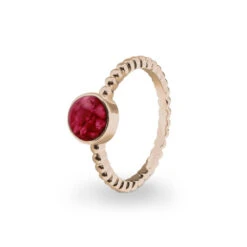 Round Bubble Band Memorial Ashes Ring -Inscripture EV R 308 Red Rose Gold Bubble Ashes Ring Ashes Jewellery 1000x1000 1