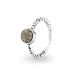 Round Bubble Band Memorial Ashes Ring -Inscripture EV R 308 Transparent Bubble Ashes Ring Ashes Jewellery 1000x1000 1