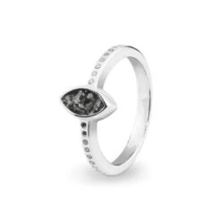 Deco Memorial Ashes Ring -Inscripture EV R 311 Black Deco Ashes Ring Ashes Jewellery 1000x1000 1