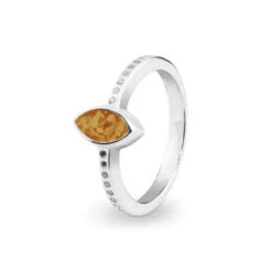 Deco Memorial Ashes Ring