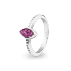 Deco Memorial Ashes Ring -Inscripture EV R 311 Violet Deco Ashes Ring Ashes Jewellery 1000x1000 1