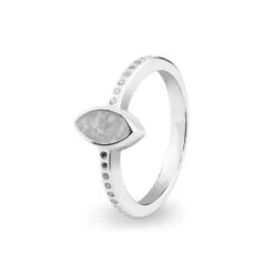 Deco Memorial Ashes Ring -Inscripture EV R 311 White Deco Ashes Ring Ashes Jewellery 1000x1000 1