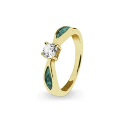 Solitaire Memorial Ashes Ring -Inscripture EV R 313 Aqua Gold Solitaire Ashes Ring Ashes Jewellery 1000x1000 1