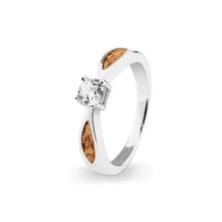 Solitaire Memorial Ashes Ring -Inscripture EV R 313 Orange Solitaire Ashes Ring Ashes Jewellery 1000x1000 1