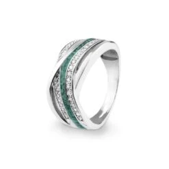 Waves Memorial Ashes Ring -Inscripture EV R 317 Aqua Waves Ashes Ring Ashes Jewellery 1000x1000 1