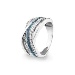 Waves Memorial Ashes Ring -Inscripture EV R 317 Blue Waves Ashes Ring Ashes Jewellery 1000x1000 1