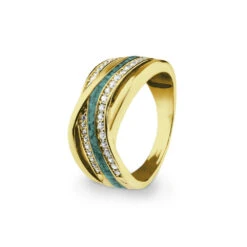 Waves Memorial Ashes Ring -Inscripture EV R 318 Aqua Gold Waves Ashes Ring Ashes Jewellery 1000x1000 1