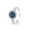 Radiance Memorial Ashes Ring -Inscripture EV R 319 Blue Ashes Ring Ashes Into Jewellery 1000x1000 1