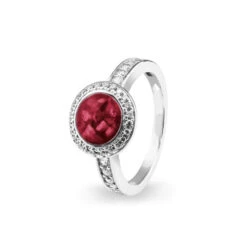 Radiance Memorial Ashes Ring -Inscripture EV R 319 Red Ashes Ring Ashes Into Jewellery 1000x1000 1