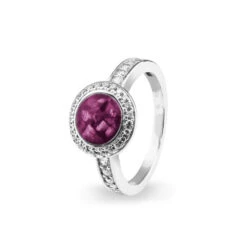 Radiance Memorial Ashes Ring -Inscripture EV R 319 Violet Ashes Ring Ashes Into Jewellery 1000x1000 1