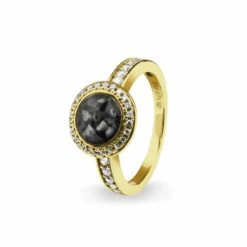 Radiance Memorial Ashes Ring -Inscripture EV R 320 Black Gold Ashes Ring Ashes Jewellery 2 1000x1000 1
