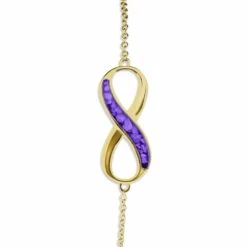 Infinity Memorial Ashes Bracelet 29 Infinity Memorial Ashes Bracelet -Inscripture EW B 501 Purple Gold Ashes Bracelet Ashes Jewellery 1000x1000 1