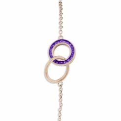 Unison Memorial Ashes Bracelet -Inscripture EW B 504 Purple Rose Gold Ashes Bracelet Ashes Jewellery 1000x1000 1