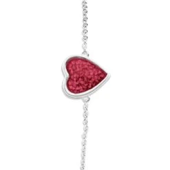 Heart Memorial Ashes Bracelet