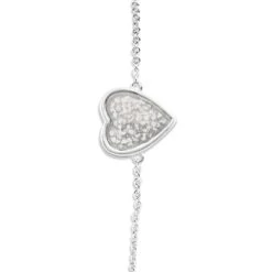 Heart Memorial Ashes Bracelet -Inscripture EW B 505 white Ashes Bracelet Ashes Jewellery 1000x1000 1