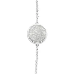 Classic Round Memorial Ashes Bracelet 23 Classic Round Memorial Ashes Bracelet -Inscripture EW B 508 White Ashes Bracelet Ashes Jewellery 1000x1000 1