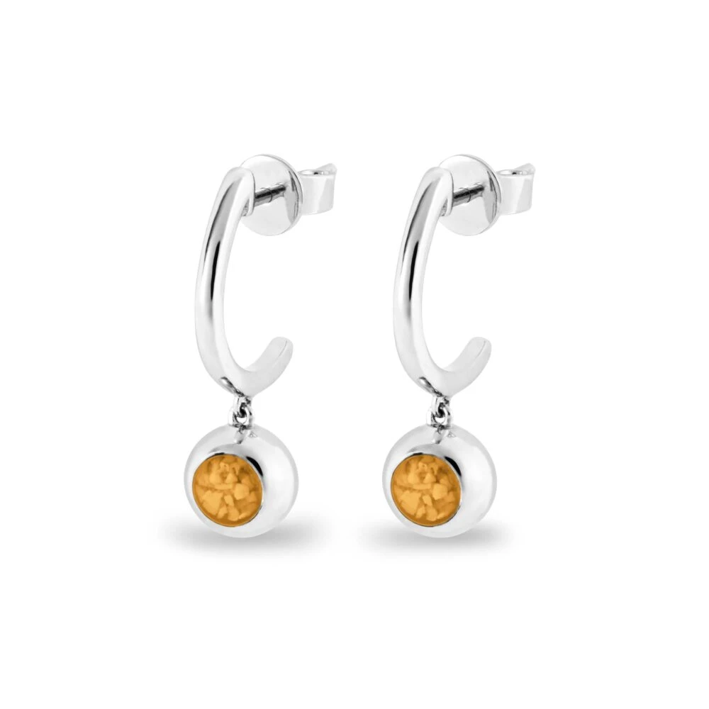 Rondure Crescent Memorial Ashes Earrings 13 Rondure Crescent Memorial Ashes Earrings - Image 11