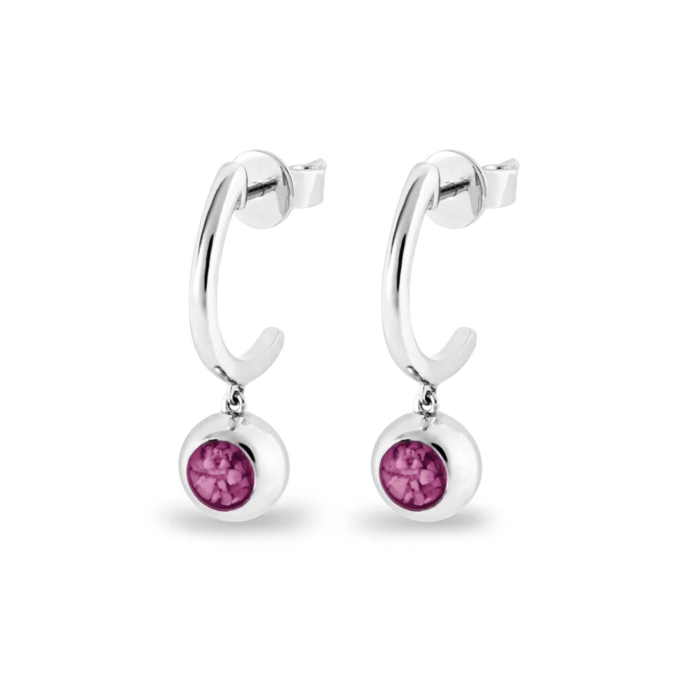 Rondure Crescent Memorial Ashes Earrings 6 Rondure Crescent Memorial Ashes Earrings - Image 4
