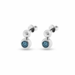 Rondure Drop Memorial Ashes Earrings -Inscripture EW E 207 2 SSWG BLUE Ashes Earrings Ashes Jewellery 1000x1000 1
