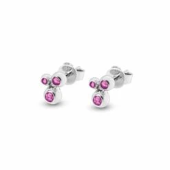 Rondure Array Triple Memorial Ashes Earrings -Inscripture EW E 208 2 SSWG PINK Ashes Earrings Ashes Jewellery 1000x1000 1