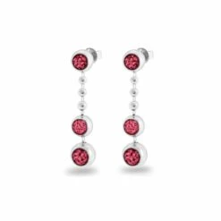 Rondure Triple Spaced Drop Memorial Ashes Earrings -Inscripture EW E 210 2 SSWG RED Ashes Earrings Ashes Jewellery 1000x1000 1