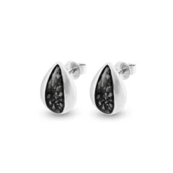 Rondure Teardrop Memorial Ashes Earrings 23 Rondure Teardrop Memorial Ashes Earrings -Inscripture EW E 211 2 SSWG BLACK Ashes Earrings Ashes Jewellery 1000x1000 1