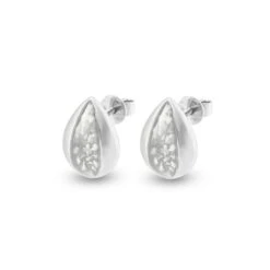 Rondure Teardrop Memorial Ashes Earrings 20 Rondure Teardrop Memorial Ashes Earrings -Inscripture EW E 211 2 SSWG WHITE Ashes Earrings Ashes Jewellery 1000x1000 1
