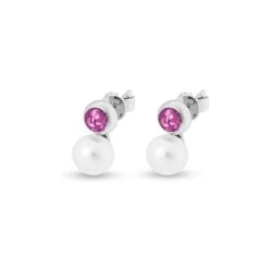 Rondure Pearl Memorial Ashes Earrings -Inscripture EW E 212 2 SSWG PINK Ashes Earrings Ashes Jewellery 1000x1000 1
