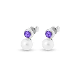 Rondure Pearl Memorial Ashes Earrings